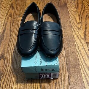 Kensie Elegant Black Loafers